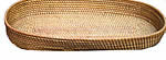 rattan basket oval long